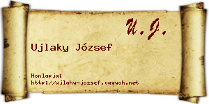 Ujlaky József névjegykártya